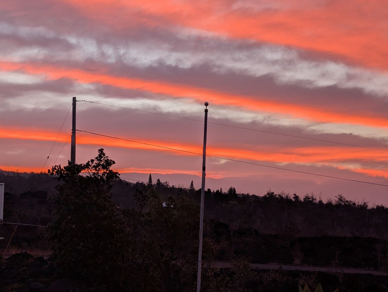 Hawaiian sunset from the Big Island